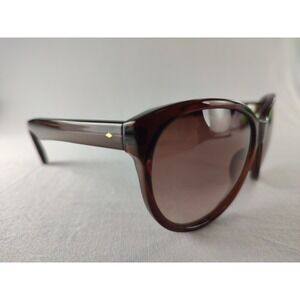 Fossil FW124‎ Brown Translucent Oversized Sunglasses Women's Butterfly 58-15-142